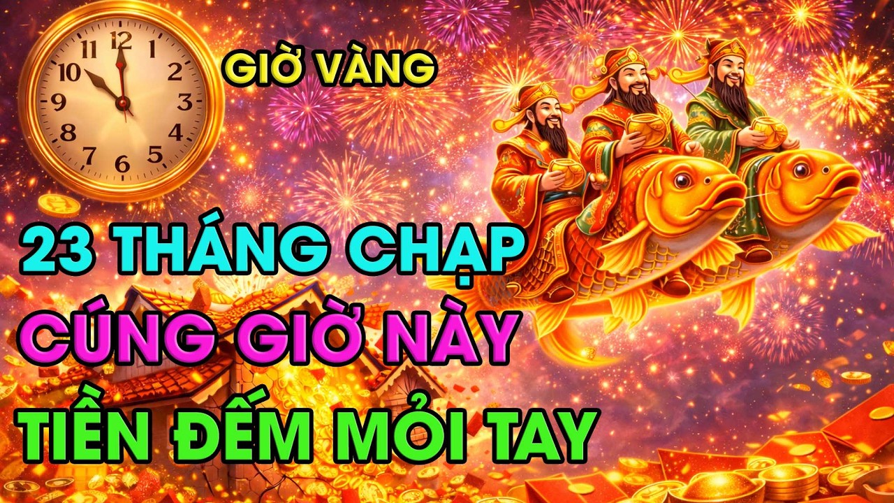 23 THÁNG CHẠP 2026: CÚNG ÔNG CÔNG ÔNG TÁO ĐÚNG “GIỜ VÀNG” NÀY — TÀI LỘC ÀO ÀO,  GIÀU NỨT VÁCH!