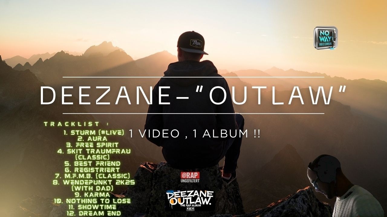 DeeZane – OUTLAW (Full Rap Album • 12 Tracks • Cinematic Storytelling)