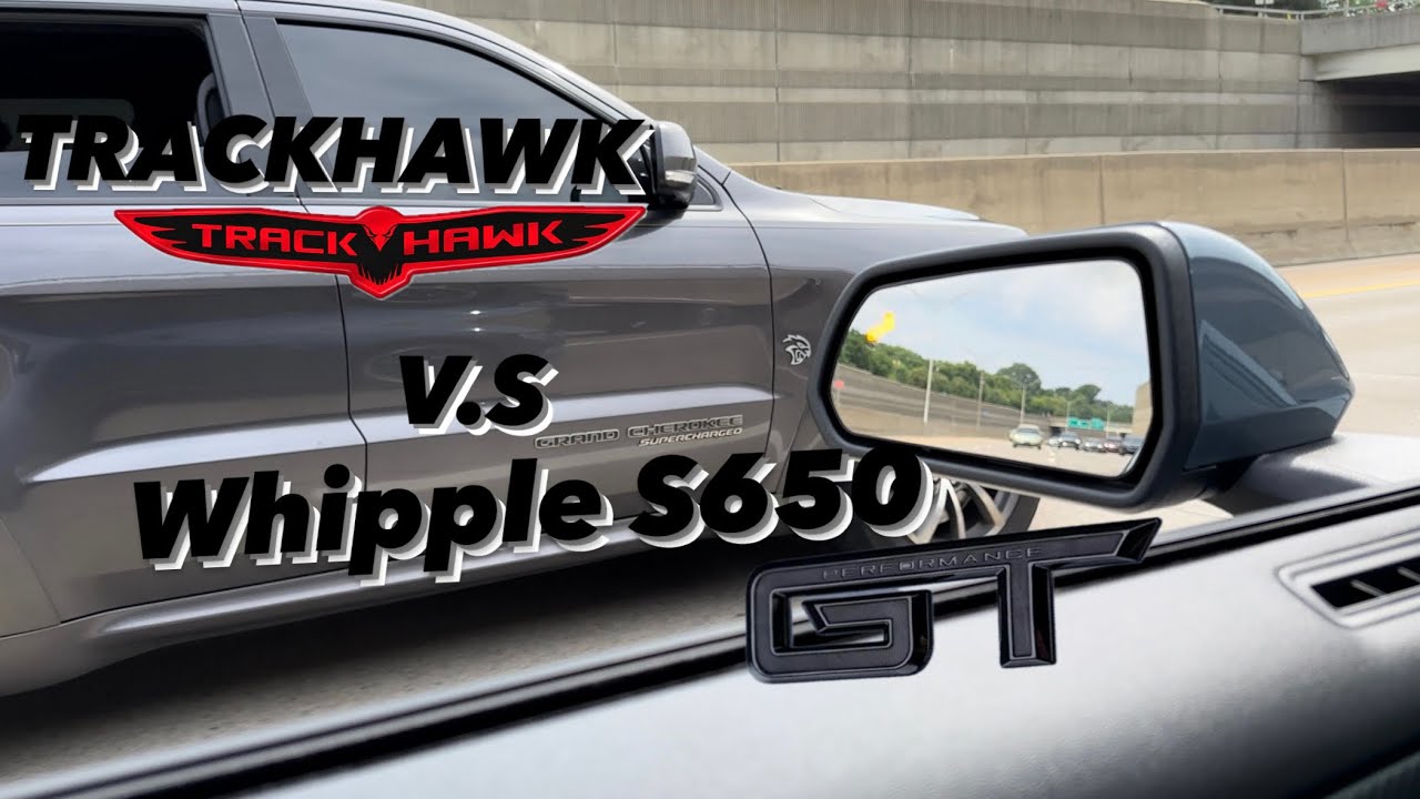 2024 Mustang Gt Vs Jeep Trackhawk!!  Close Run + Cars and coffee!