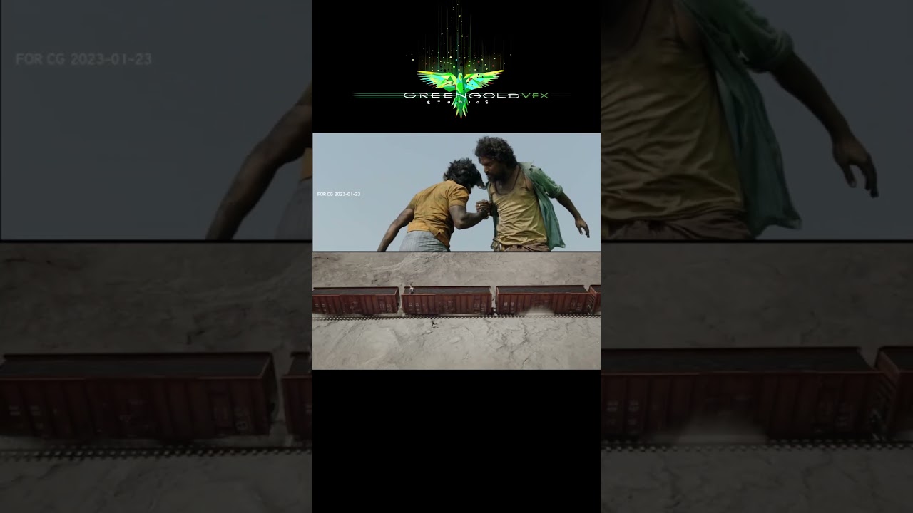 Dasara Movie - Previsualization | Actor Nani | VFX Breakdown | Green Gold VFX Studios