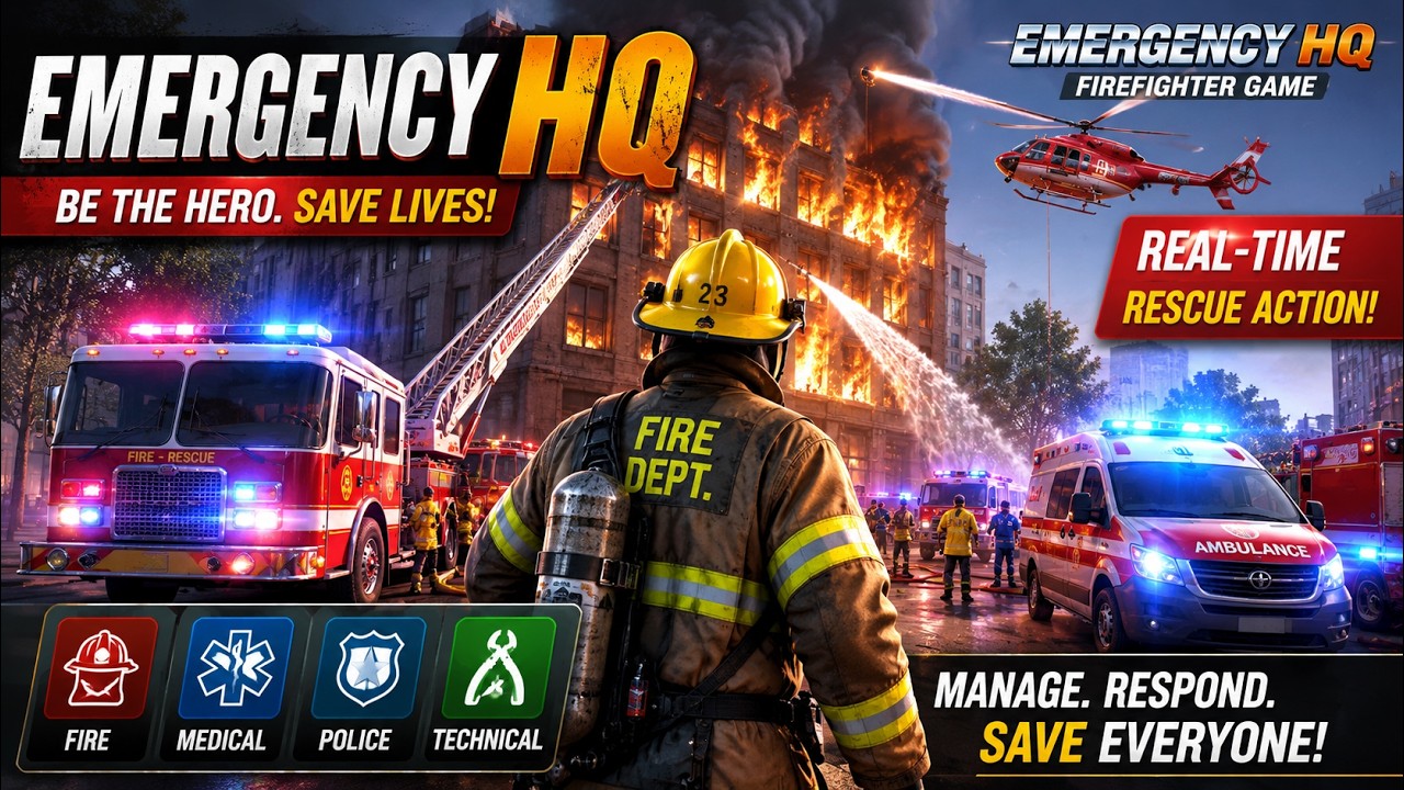 🚒 Huge Fire Rescue Operation! Emergency HQ Gameplay on iPhone
