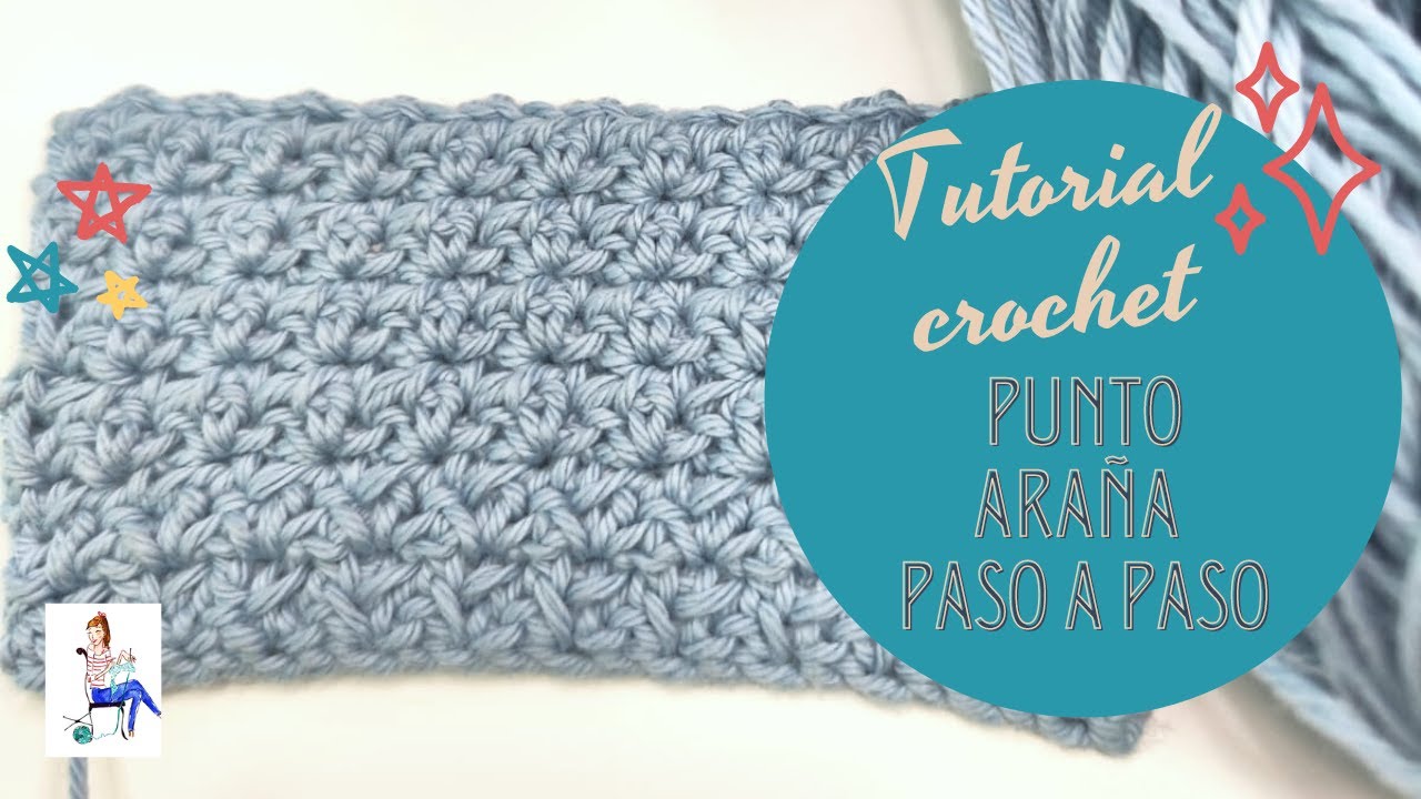 ¡ Prepárate para aprender a TEJER el punto araña a CROCHET paso a paso! (ZURDO)