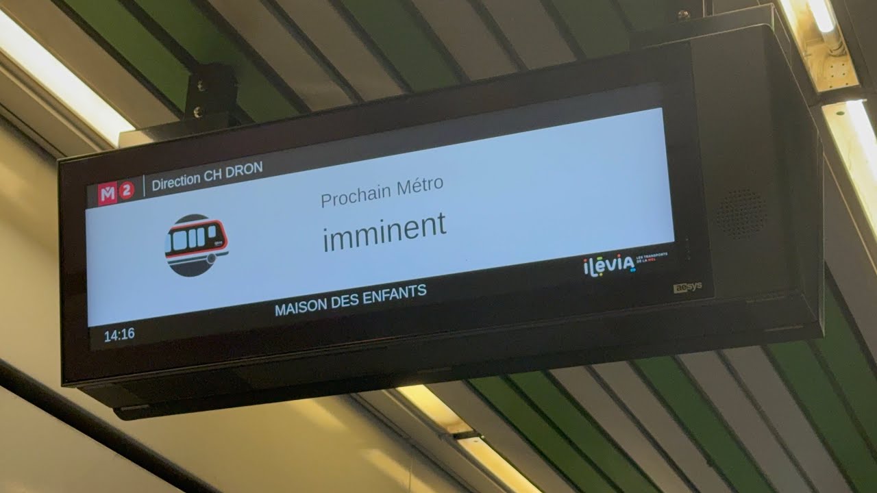 Vidéo {MÉTRO} Ligne 2 🔴 + [MÉTRO] Ligne 1 🟡