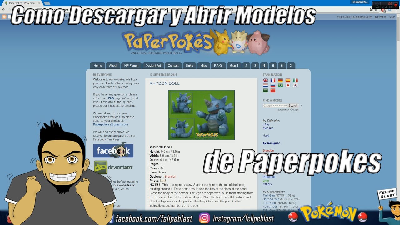 Como DESCARGAR Y ABRIR Papercraft desde paperpokes - Consejos y Trucos para Principiantes #15