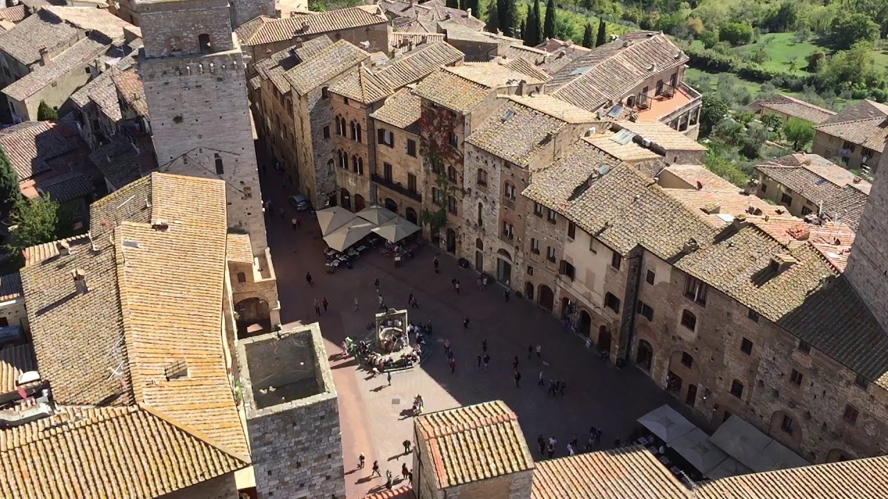 View of San Gimignano, Italy, from Torre Grossa