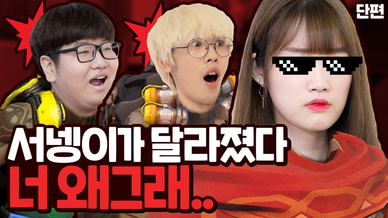 서넹이가 갑자기 변했어요, 너희끼리 무슨 일 있었니? - 오버워치