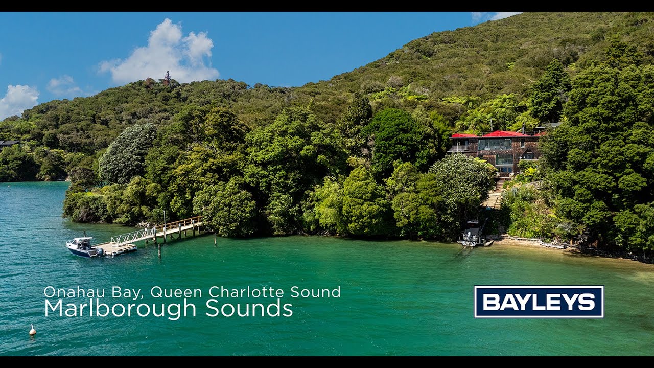 Onahau Bay, Queen Charlotte Sound, Marlborough Sounds   4K