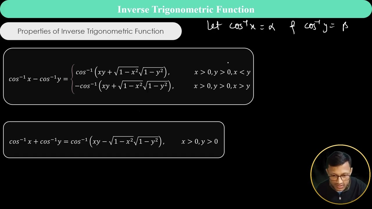 Inverse Trigonometric Function Class XII Part 4