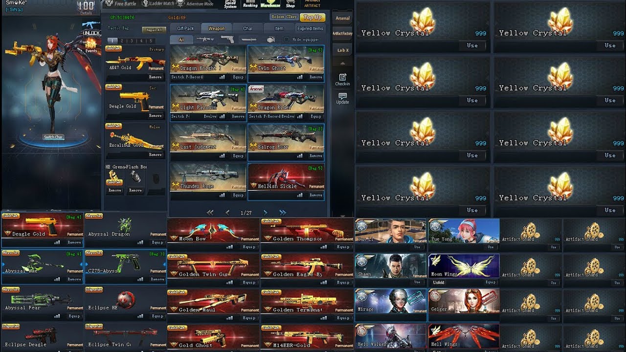 Best Account In Global Strike (All GS Weapons SmoKe Acc)😲