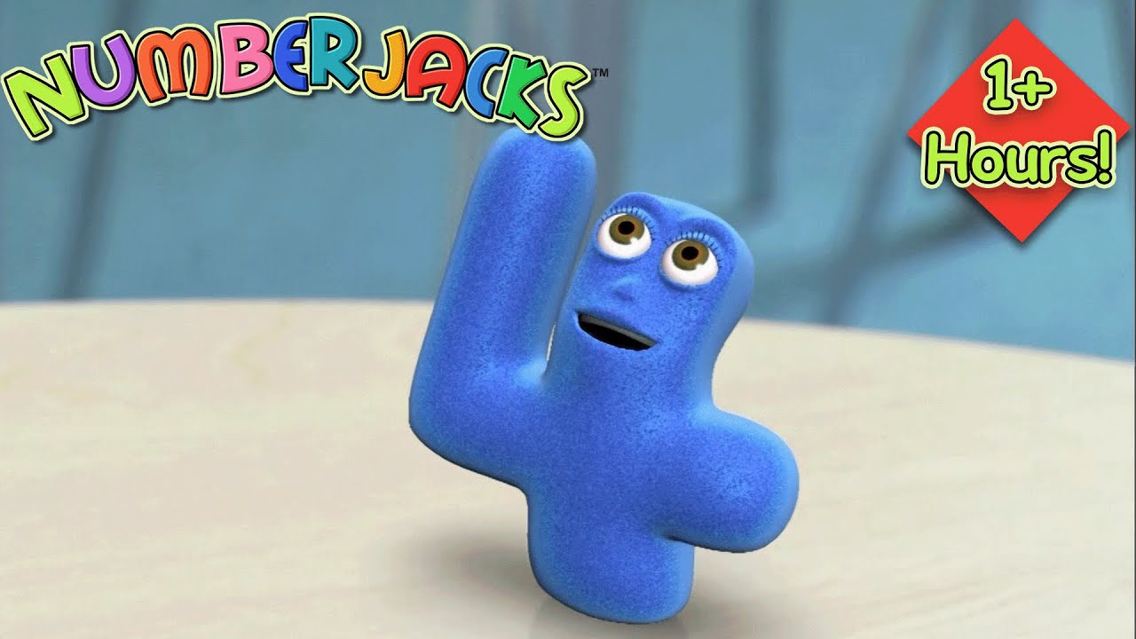 All About Number 4! 4️⃣ Numberjacks MARATHON | 1+ HOURS