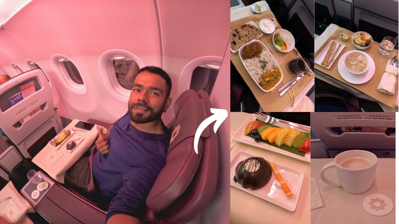 Luxurious VISTARA A320 BUSINESS CLASS Journey with UNLIMITED FOOD || FREE LOUNGE ||