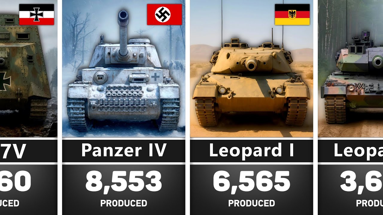 Timeline of German Tanks | From German Empire to Federal Republic of Germany