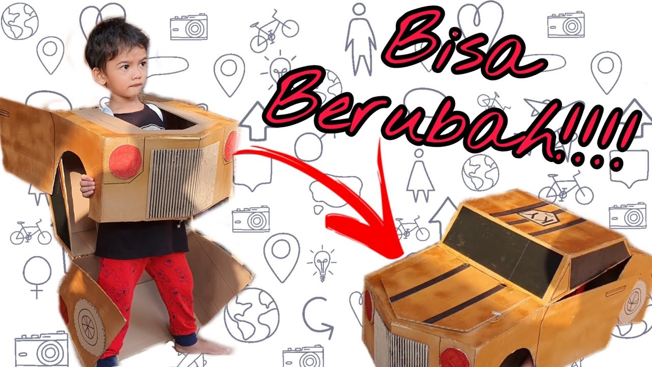 Coba DIY: Cara Membuat Kostum Transformer dari Kardus | How to Make a Cardboard Transformer Costume