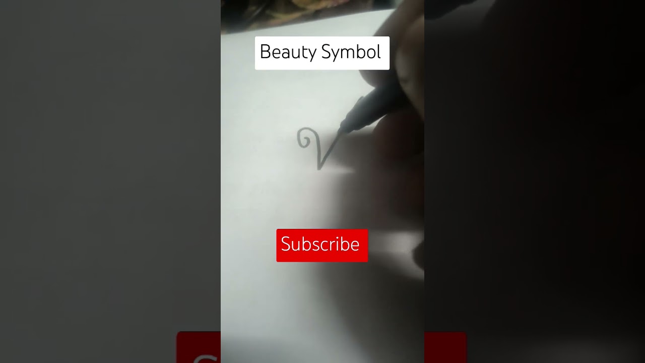 How to Draw Beauty Symbol 