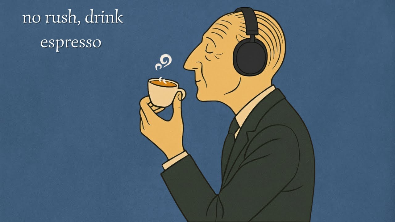 no rush, drink espresso and listen to this playlist