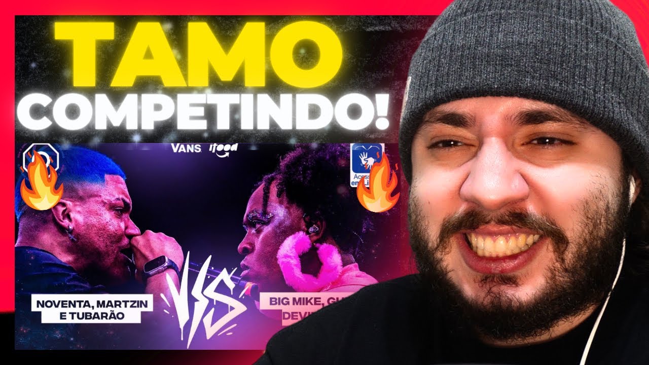 (TAMO COMPETINDO)NOVENTA, MARTZIN E TUBARÃO X BIG MIKE, GURI E DEVILZINHA | BDA 9 ANOS | REACT BAUEB