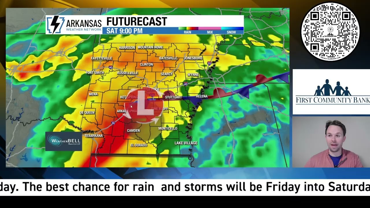 Widespread rain and storms likely Saturday!
