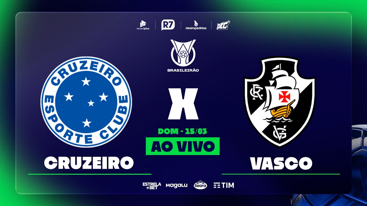 Cruzeiro x Vasco | Brasileirão 2026 na RECORD