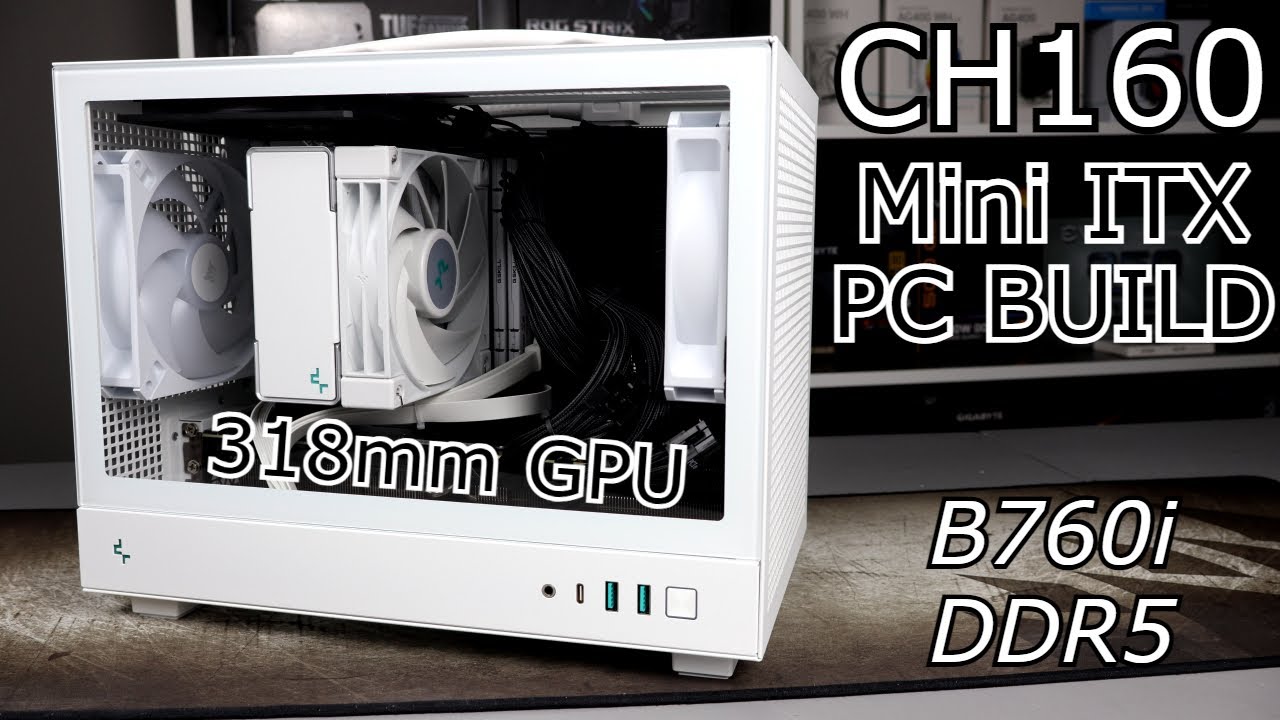 Моя первая сборка Mini ITX + DDR5 в Deepcool CH160 с 318-мм видеокартой | Пошаговая сборка ПК | 4...