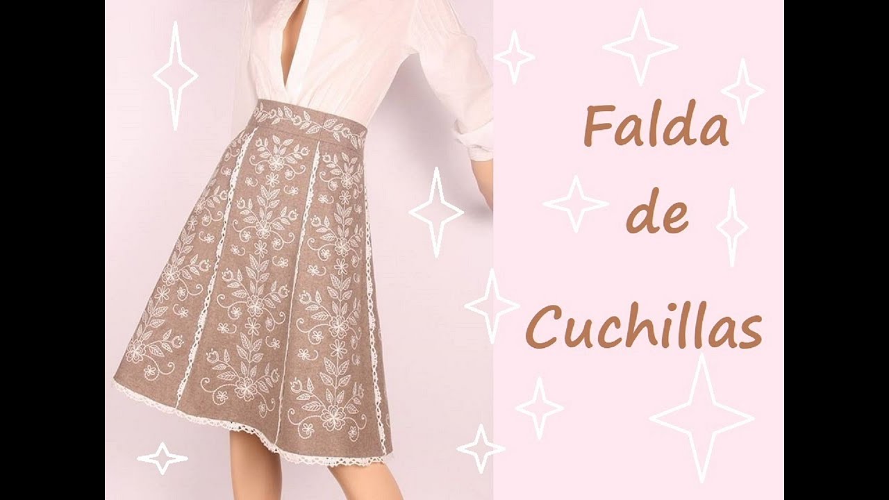 Como hacer falda de Cuchillas