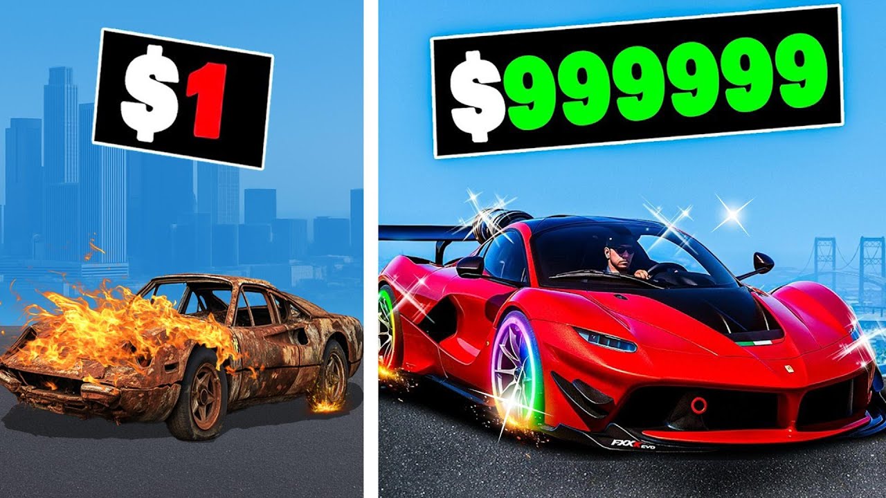 $1 to $1,000,000,000 FERRARI in GTA 5!