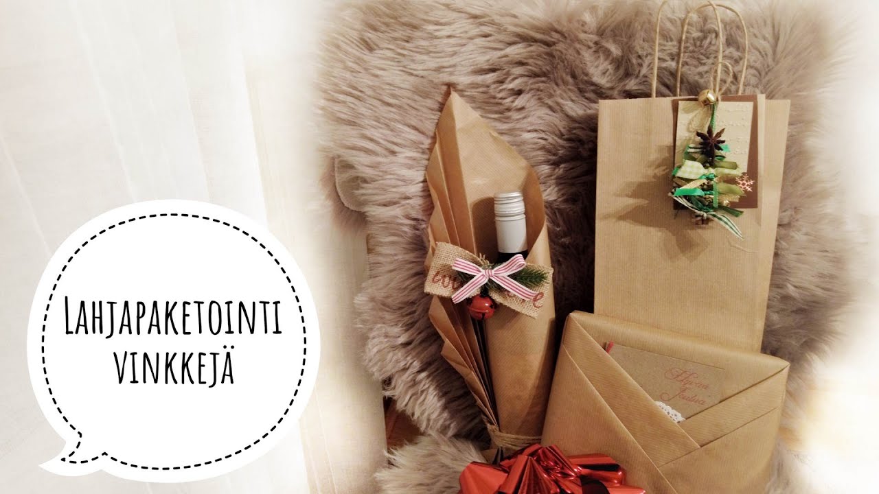 Lahjapaketointi vinkkejä