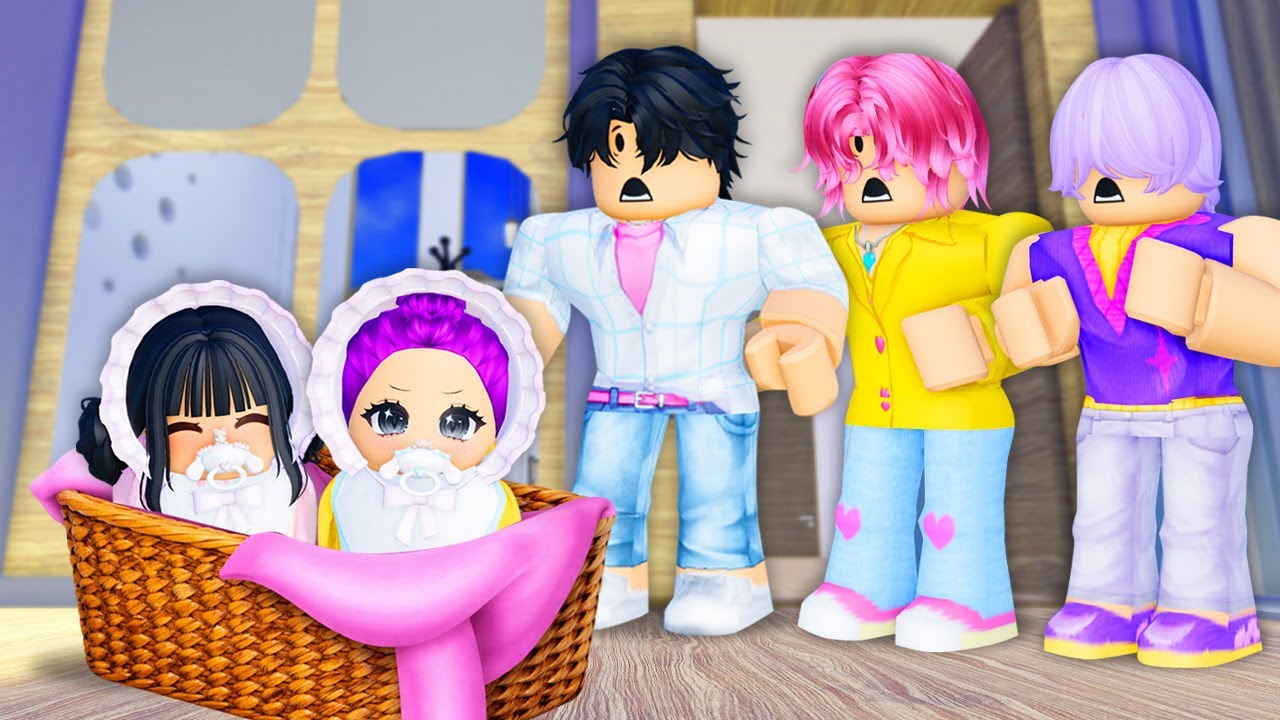 SAJA BOYS ADOPT ABANDONED TWINS IN ROBLOX! (Kpop Demon Hunters)