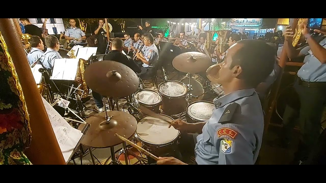 Corpo Musical da Policia Militar de Sergipe - Tributo a Luíz Gonzaga - Drum cam!