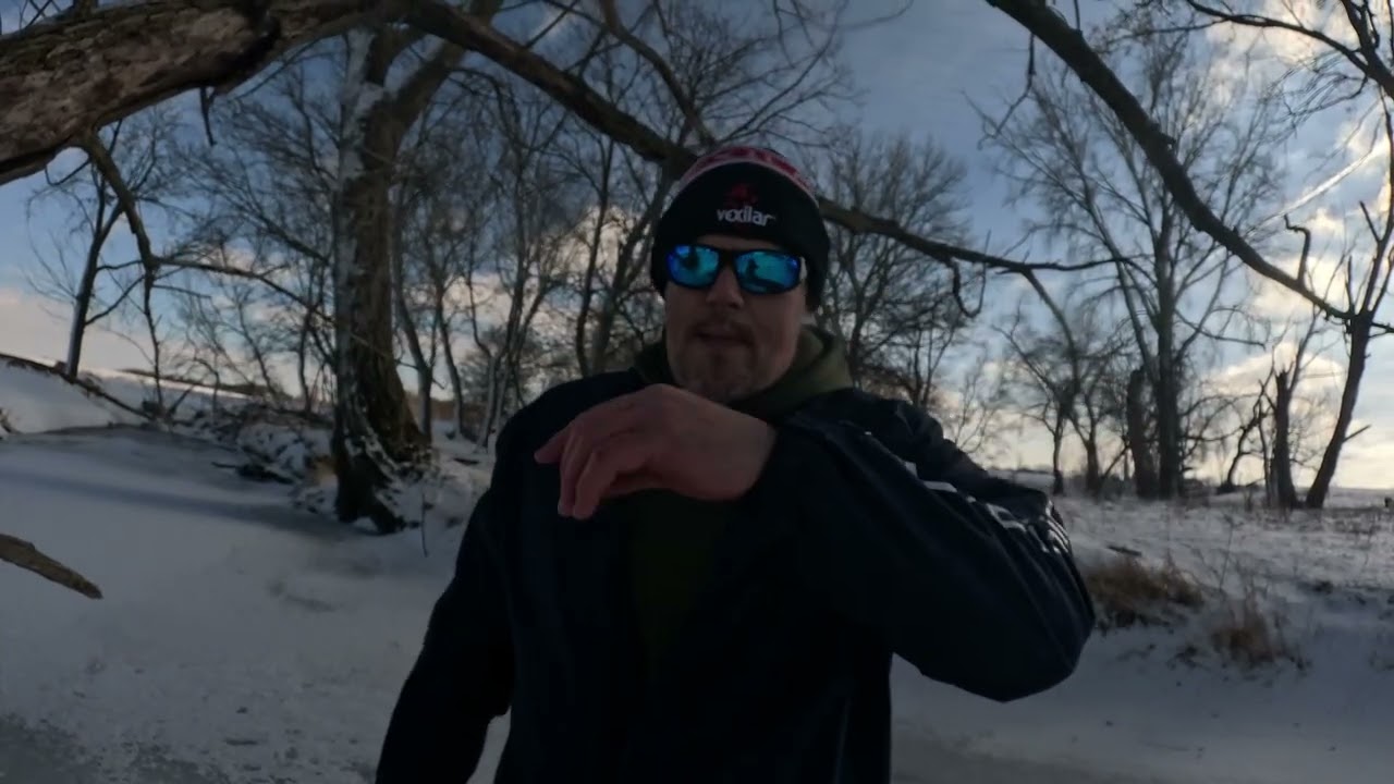 setting minnow traps in the winter