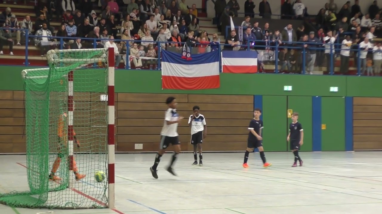 Jugendfußball Hamburg (26.2.2023) U 12 - Hamburger Hallenmeisterschaft HSV - USC Paloma