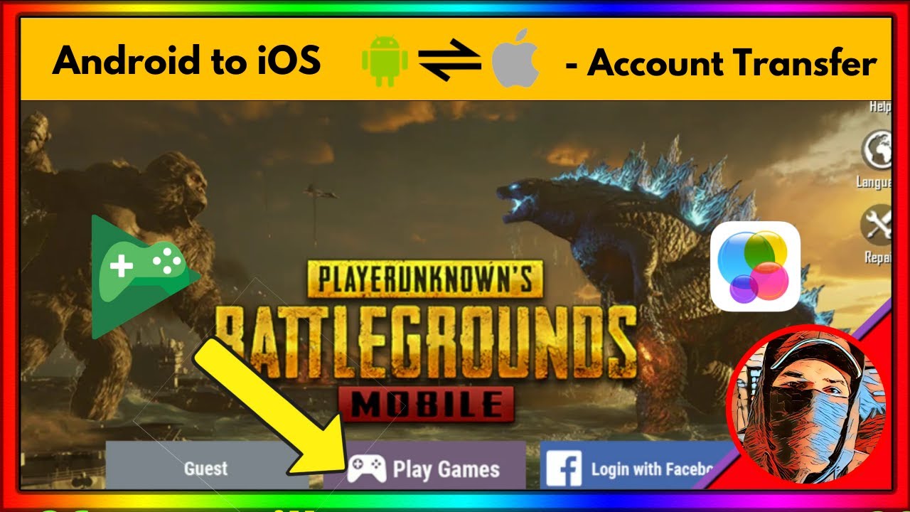 How to transfer Pubg Account from android to ios | Transfer skins from android to iphone Pubg Mobile