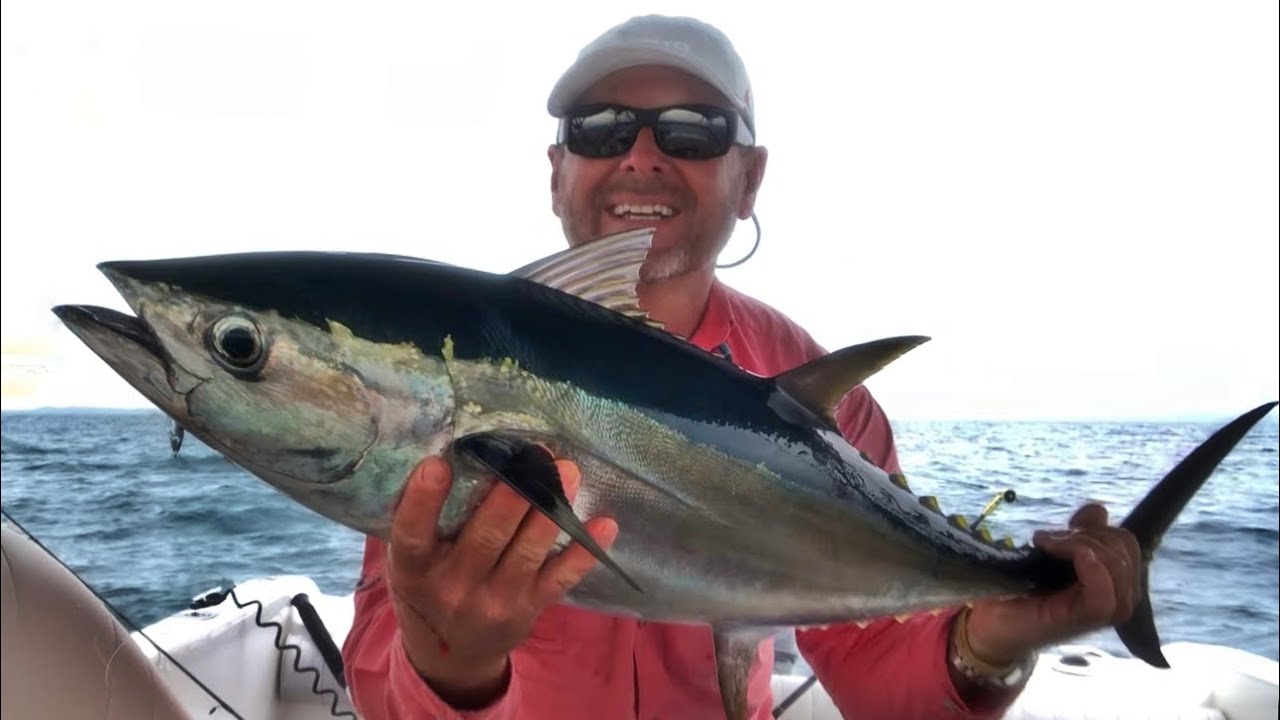 Solo fishing Longtail Tuna and sharks - Wathumba Creek, Fraser Island Hervey Bay April 2019