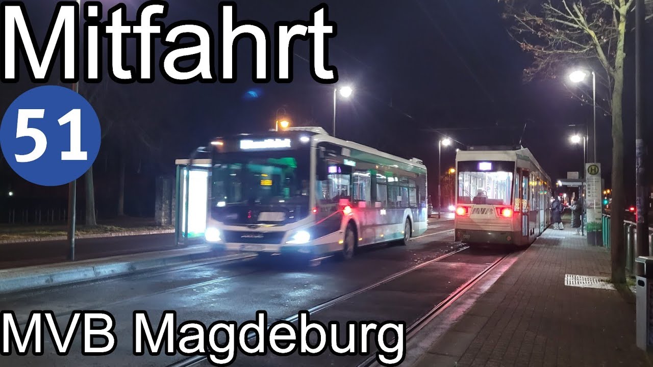 Mitfahrt | MAN LC 12C EfficientHybrid | Linie 51 | Messegelände/Elbauenpark - Biederitz, Weidenring