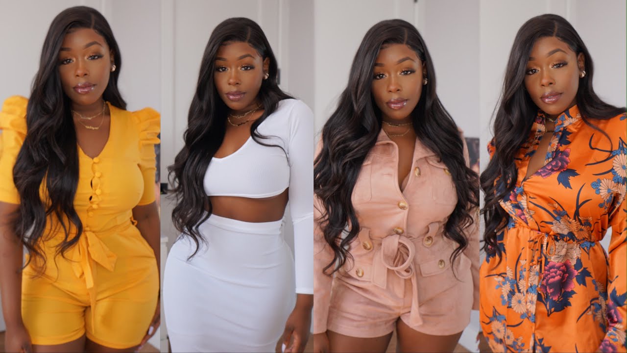 Huge Trendy Colorful Spring-Summer Slim thick Try-on haul Affordable Fashion MagicklinksXBoohoo