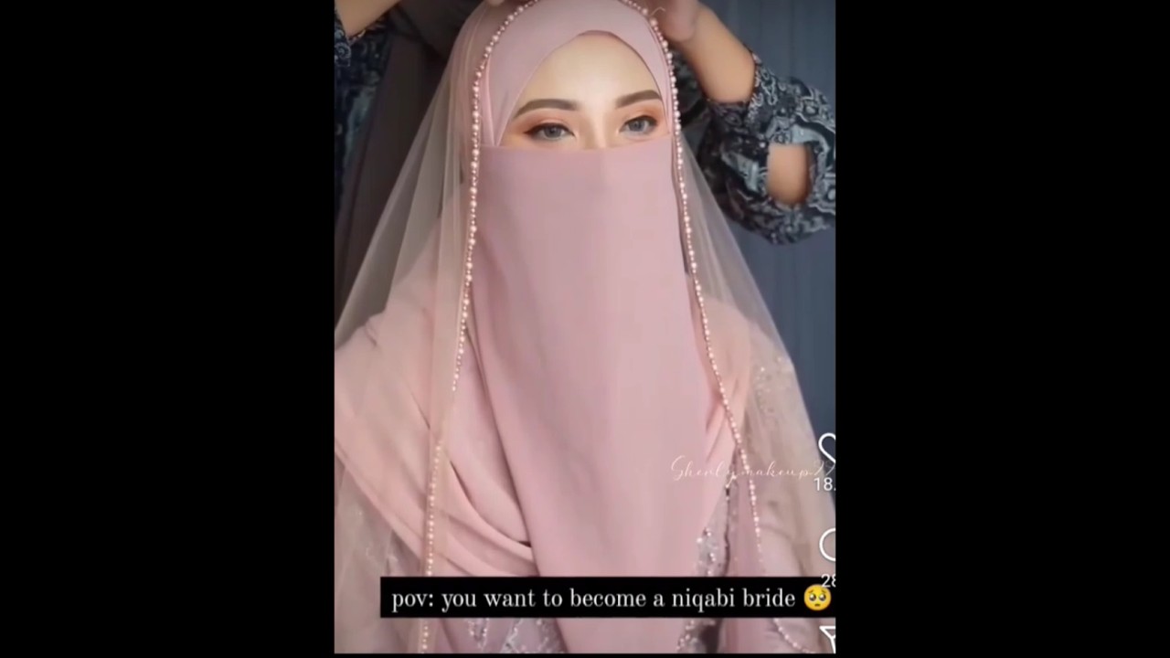 pov: you want to become a niqabi bride🥹🫶🎀💘💝💌😊🫀#ytshorts #niqabi #muslim #bridal #muchwow