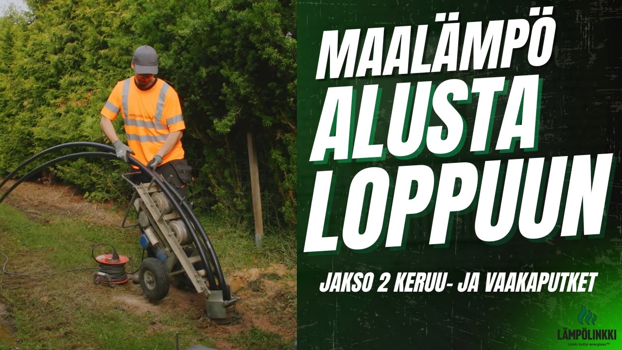 Maalämpö alusta loppuun | Jakso 2: Keruuputkiston ja vaakaputkien asennus