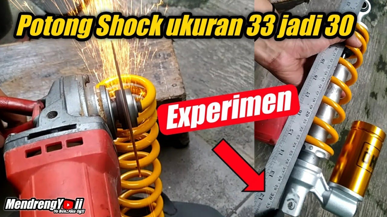 Potong Shock Belakang 33 jadi 30 || Experimen Ceper shock