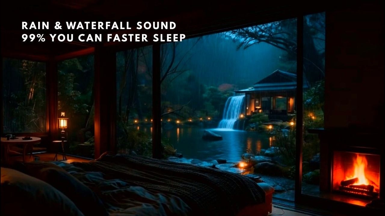 Rain sounds to help you fall asleep  | Heavy rain and thunder help 99% fall asleep faster 🌧️