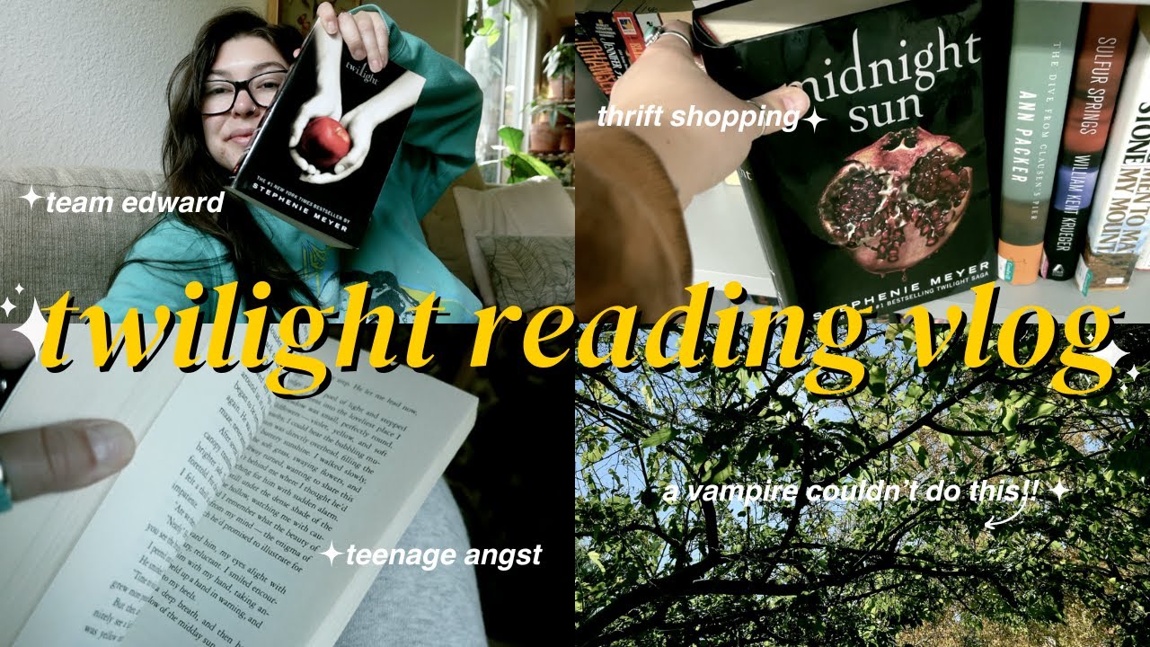 reading twilight for the FIRST TIME ✨🌙  twilight reading vlog PART I