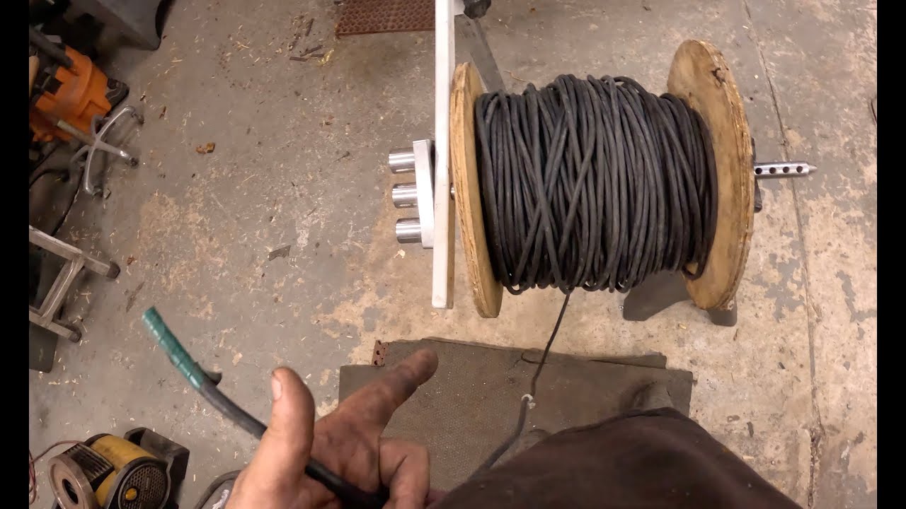 Stripping Copper Wire Off The Spool