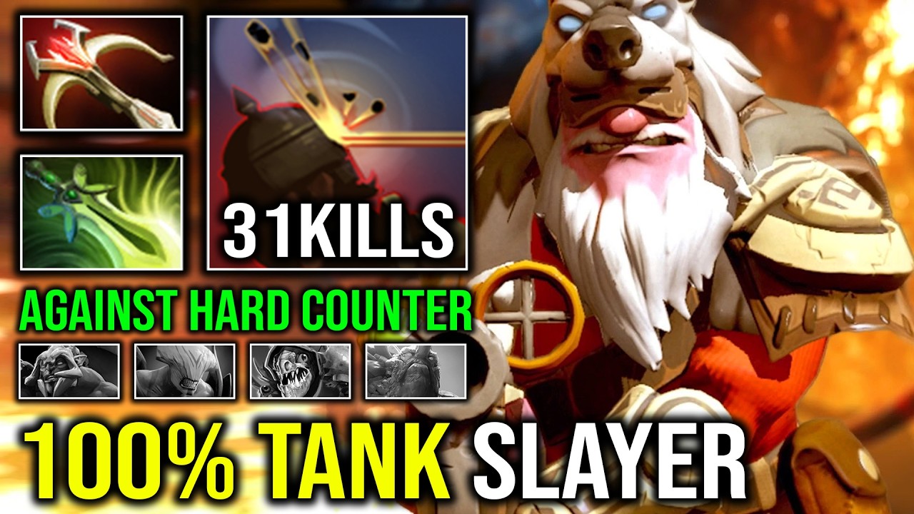 WTF 100% TANK SLAYER Free Hit Knockback Even Hard Counter Can't Get Close Lightning Sniper Dota 2