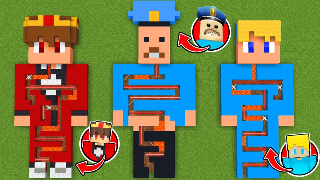 SEMLAKI LABYRINTH vs. BARRY LABYRINTH vs. UKRI LABYRINTH XXL in Minecraft!