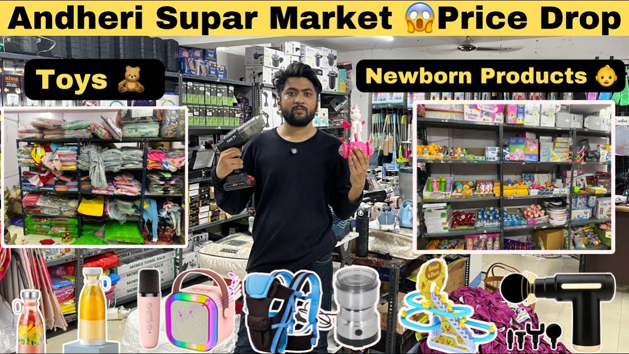 Andheri Supar Market 😱Price Drop | Toys 🧸 | Newborn 👶 Products | Household Products | 