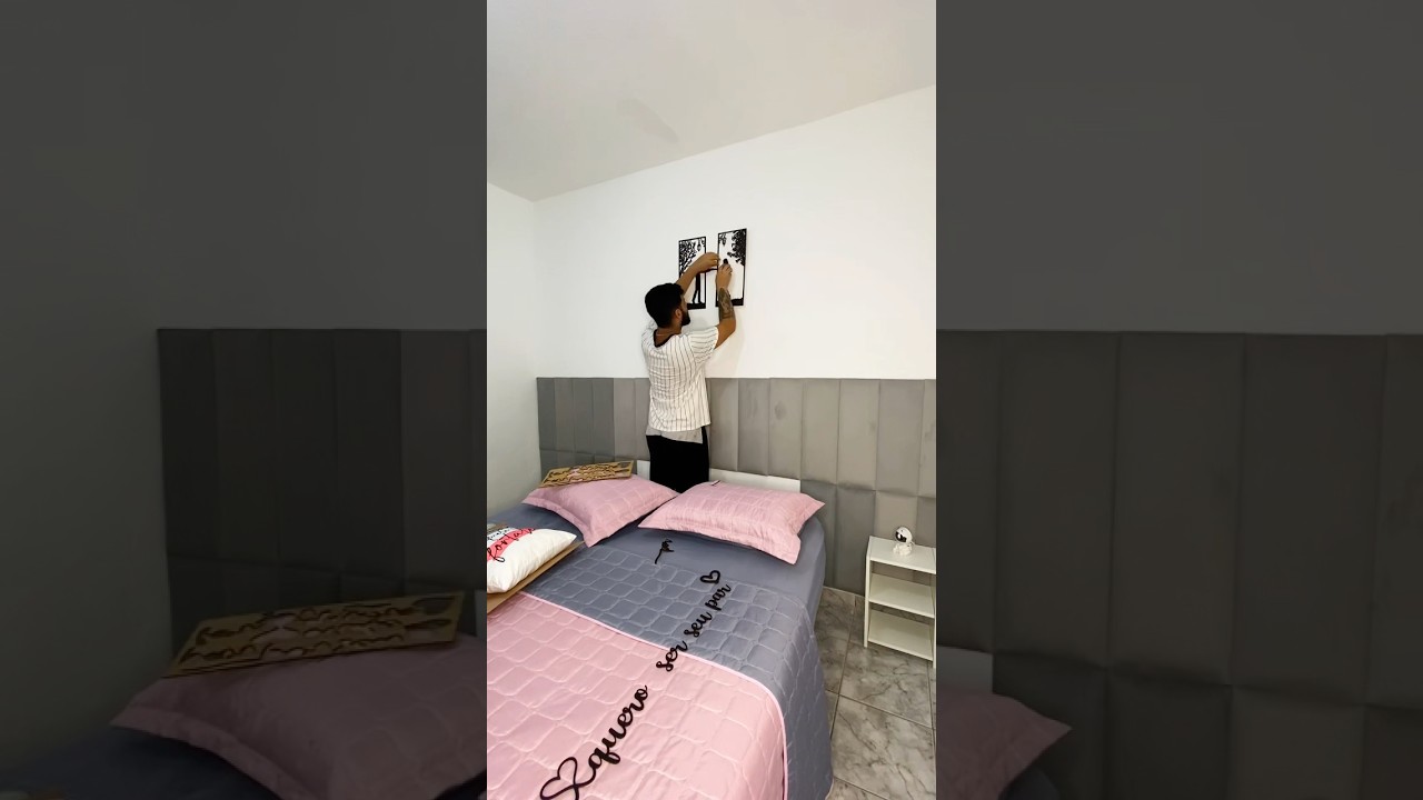 Transformando quarto de casal em um quarto de luxo ✨ - Part 8.#reforma #reformaquarto