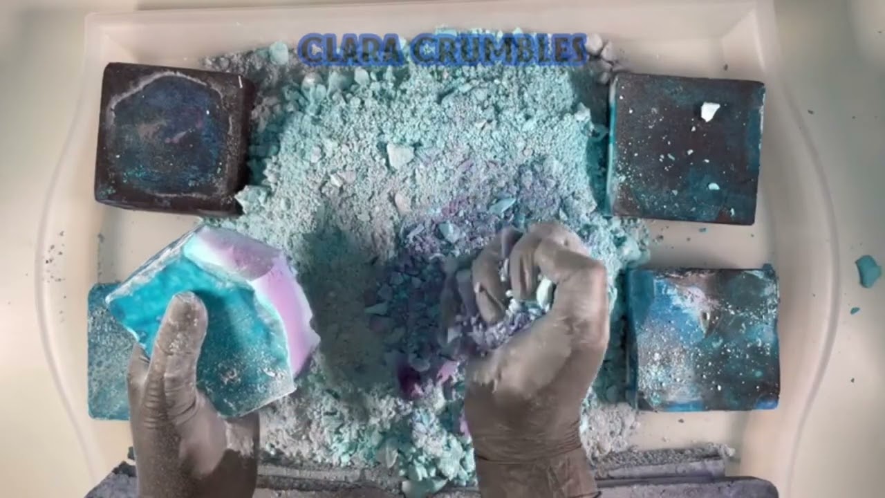 ASMR - @APowderyMess | SOFT CRUNCHY GYM CHALK COMPILATION | BSN, chalkness monster