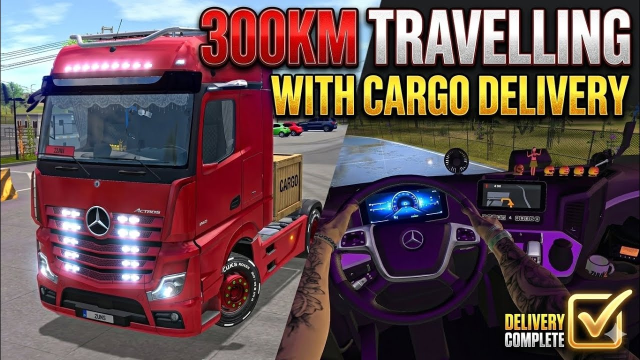 Mercedes Truck Simulator: Ultimate - Realistic Rain & Escort Delivery GamePlay HD+