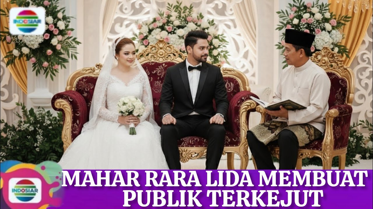 Mahar RARA Lida membuat publik terkejut bernilai 10 M & rumah mewah dengan resepsi yang mewah