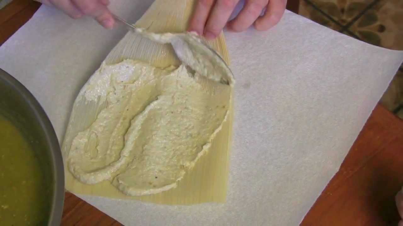 How to Spread Masa on a Corn Husk