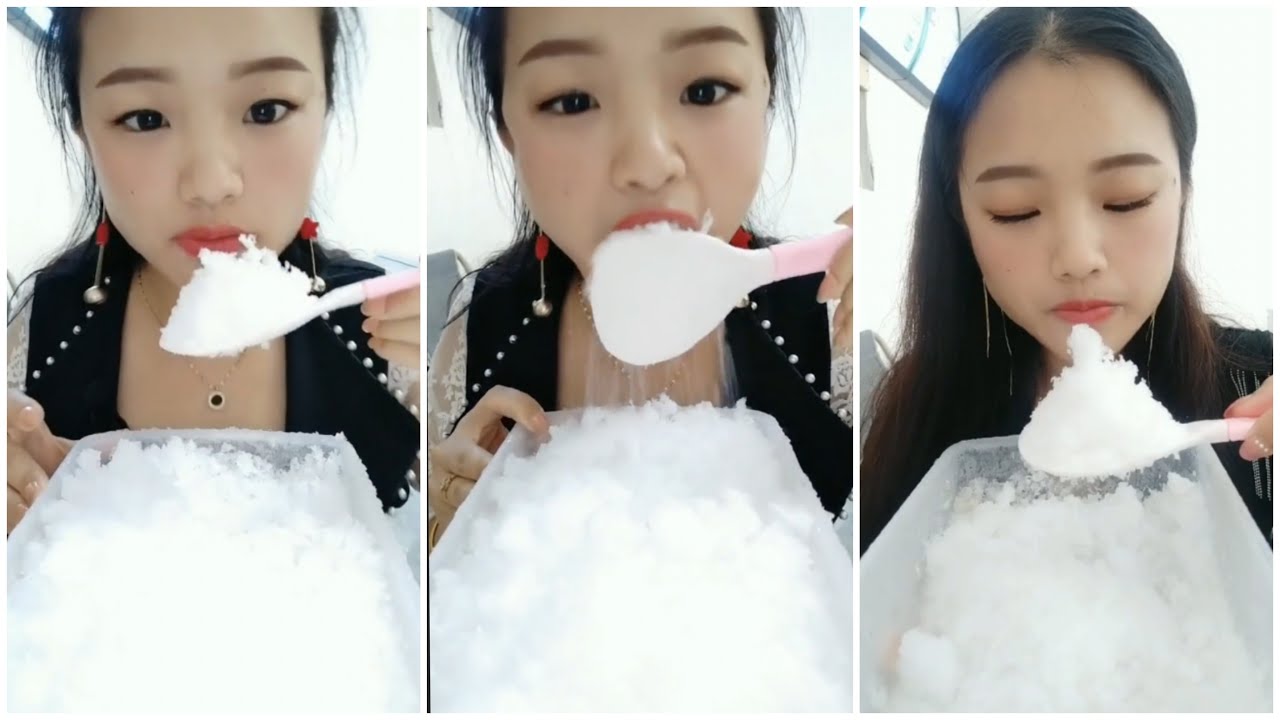 EP. 73 EATING ICE | FREEZER FROST.asmr iceeating #freezerfrost #iceeating