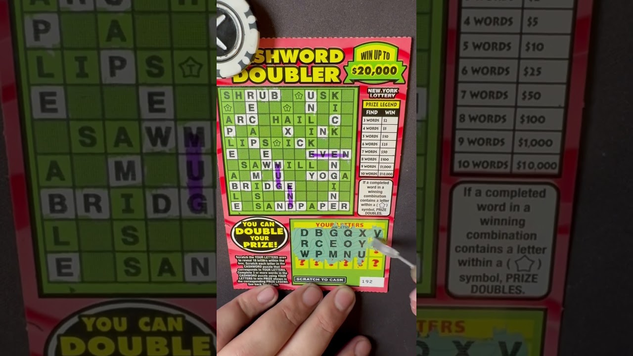 Scratch off lottery ny winner Cashword Doubler #scratchoff #lottery #scratchoffticket #lotteryticket